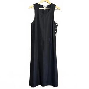 TY Original Wear Womens Black Sleeveless Dress Size 4P Y2K